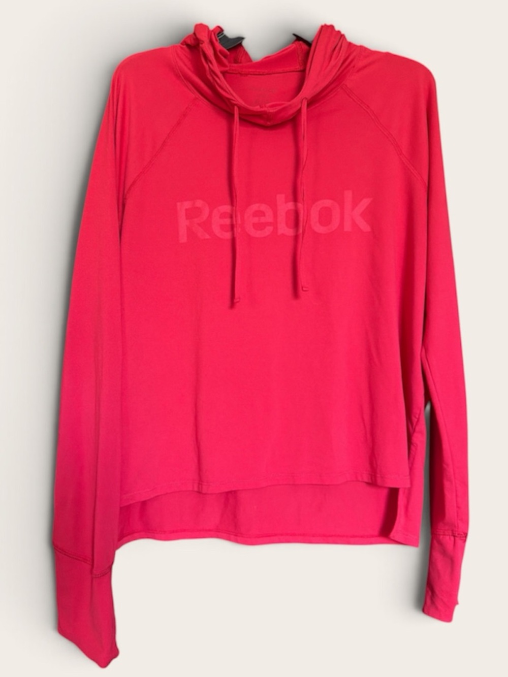 Reebok Women's Bright Pink/Red Cowl Neck Pullover